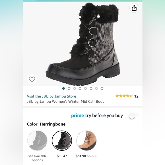 JBU by Jambu Women's Winter Mid Calf Boot Size 7 - Picture 7 of 7